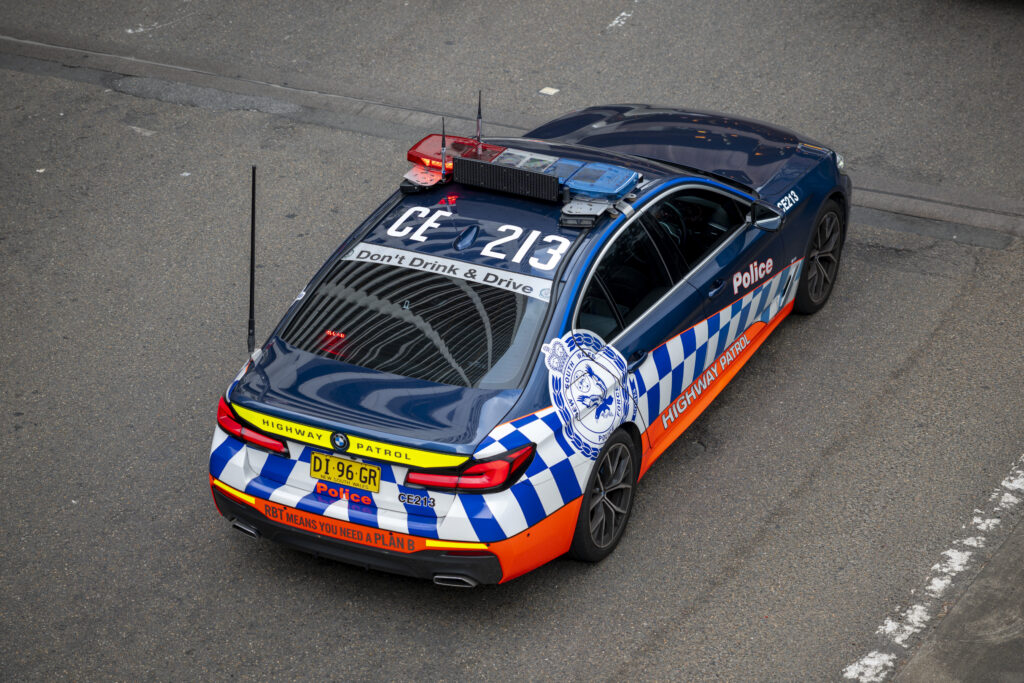 Australian Police car in Sydney, Australia